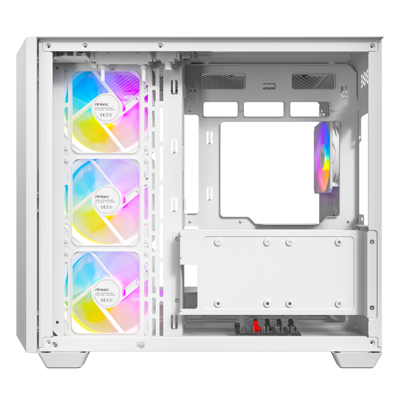 Antec C5 kabinett midtårn ATX ARGB herdet glass hvit - Antec