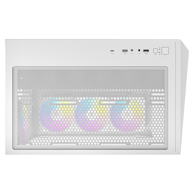 Antec C5 kabinett midtårn ATX ARGB herdet glass hvit - Antec
