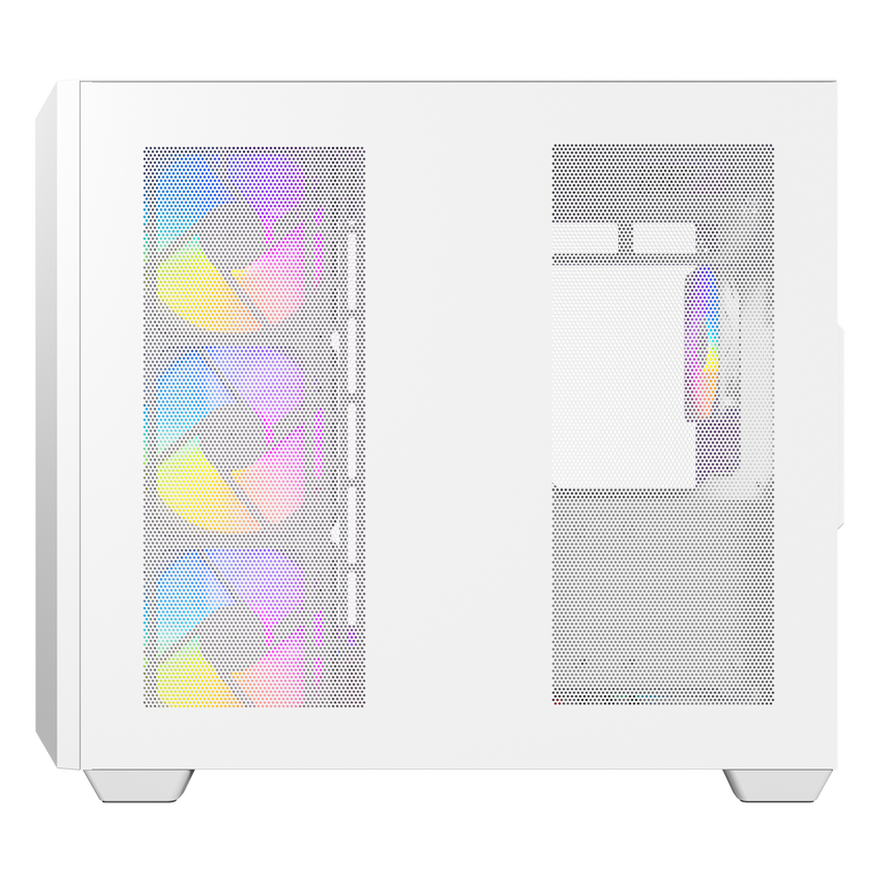 Antec C5 kabinett midtårn ATX ARGB herdet glass hvit - Antec