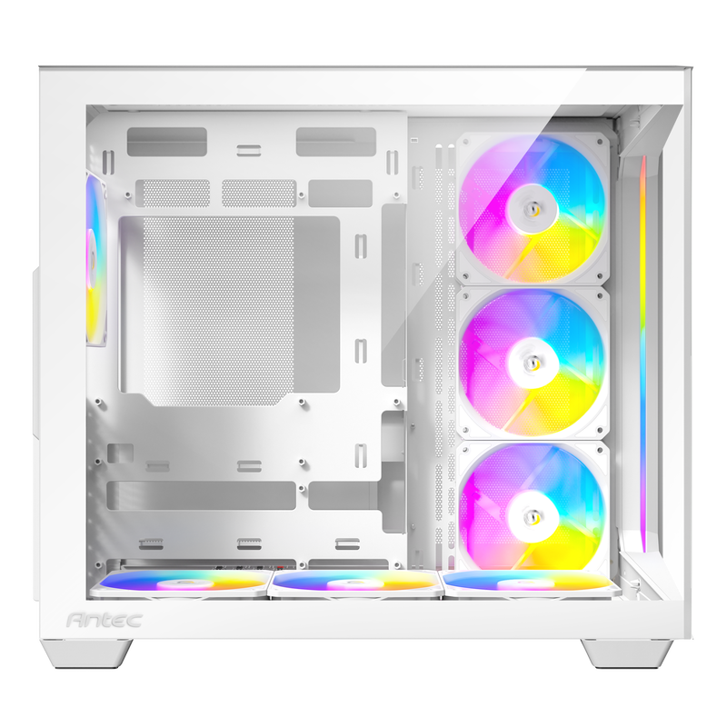 Antec C5 kabinett midtårn ATX ARGB herdet glass hvit - Antec