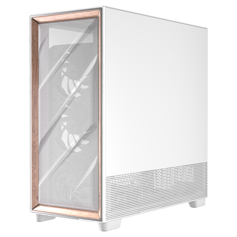 Antec Flux Pro kabinett fulltårn E-ATX herdet glass hvit - Antec