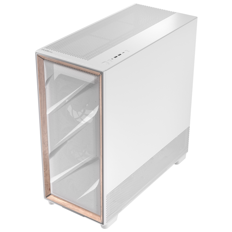 Antec Flux Pro kabinett fulltårn E-ATX herdet glass hvit - Antec