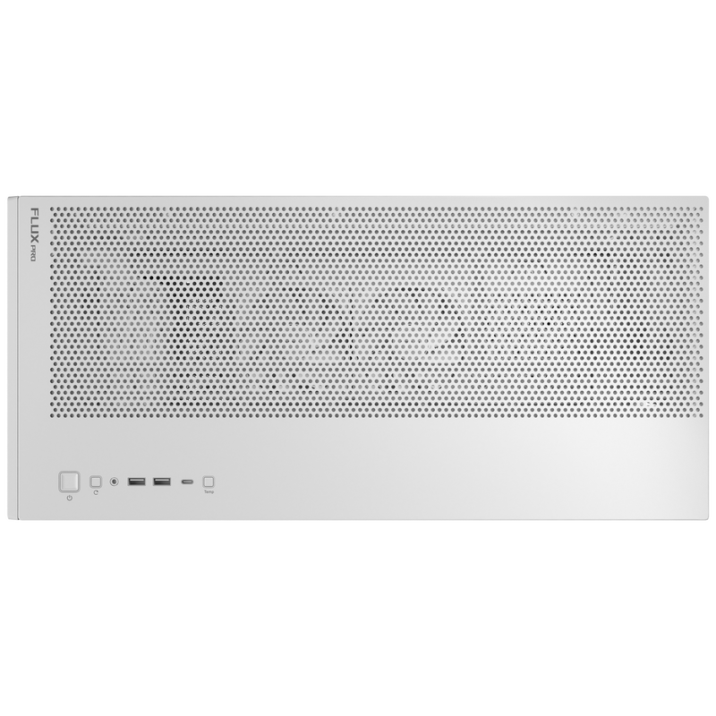 Antec Flux Pro kabinett fulltårn E-ATX herdet glass hvit - Antec