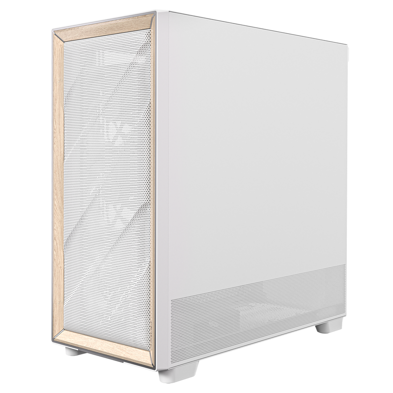 Antec Flux kabinett midtårn E-ATX herdet glass hvit - Antec
