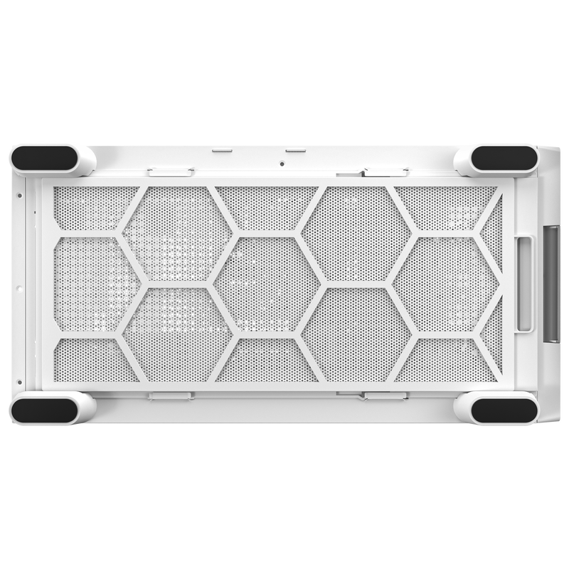 Antec Flux kabinett midtårn E-ATX herdet glass hvit - Antec
