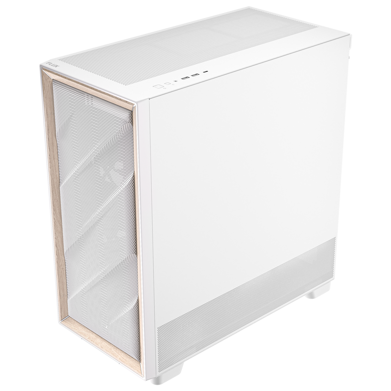 Antec Flux kabinett midtårn E-ATX herdet glass hvit - Antec