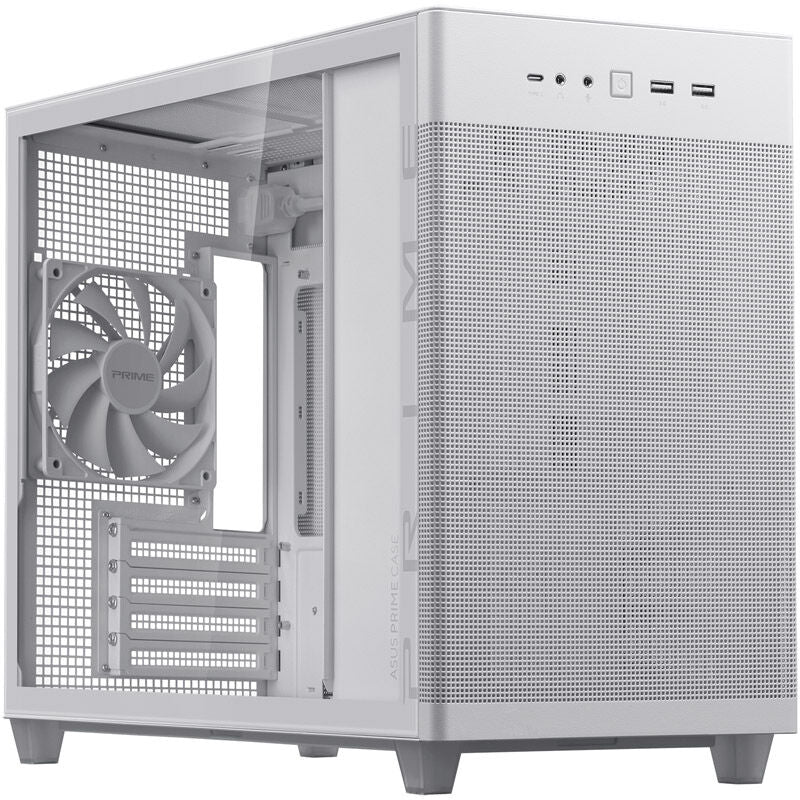 ASUS Prime AP201 kabinett Micro-ATX herdet glass svart - ASUS