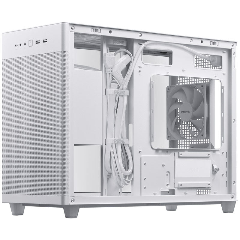 ASUS Prime AP201 kabinett Micro-ATX herdet glass svart - ASUS
