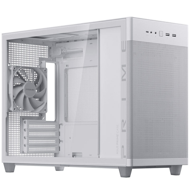 ASUS Prime AP201 kabinett Micro-ATX herdet glass svart - ASUS
