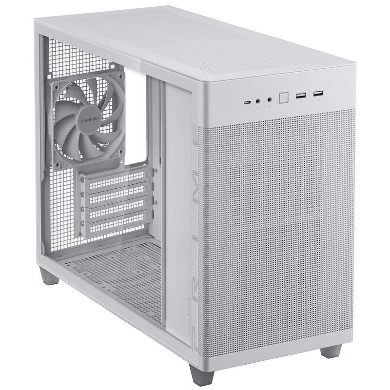 ASUS Prime AP201 kabinett Micro-ATX herdet glass svart - ASUS