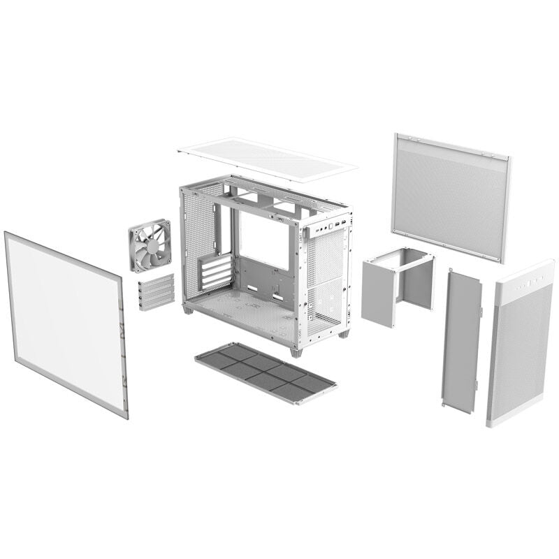 ASUS Prime AP201 kabinett Micro-ATX herdet glass svart - ASUS