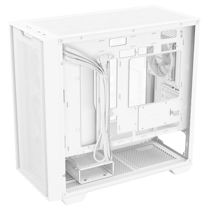 ASUS A21 PLUS kabinett minitårn Micro-ATX RGB herdet glass hvit - ASUS