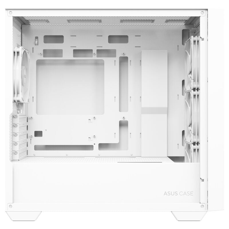 ASUS A21 PLUS kabinett minitårn Micro-ATX RGB herdet glass hvit - ASUS