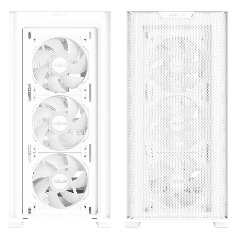 ASUS A21 PLUS kabinett minitårn Micro-ATX RGB herdet glass hvit - ASUS