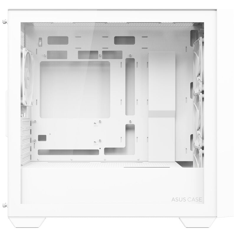 ASUS A21 PLUS kabinett minitårn Micro-ATX RGB herdet glass hvit - ASUS