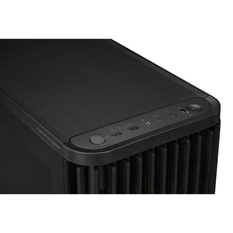 ASUS ProArt PA401 Wood Edition kabinett midtårn ATX mesh svart - ASUS