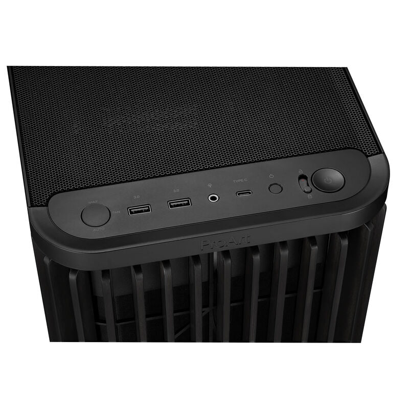 ASUS ProArt PA401 Wood Edition kabinett midtårn ATX mesh svart - ASUS