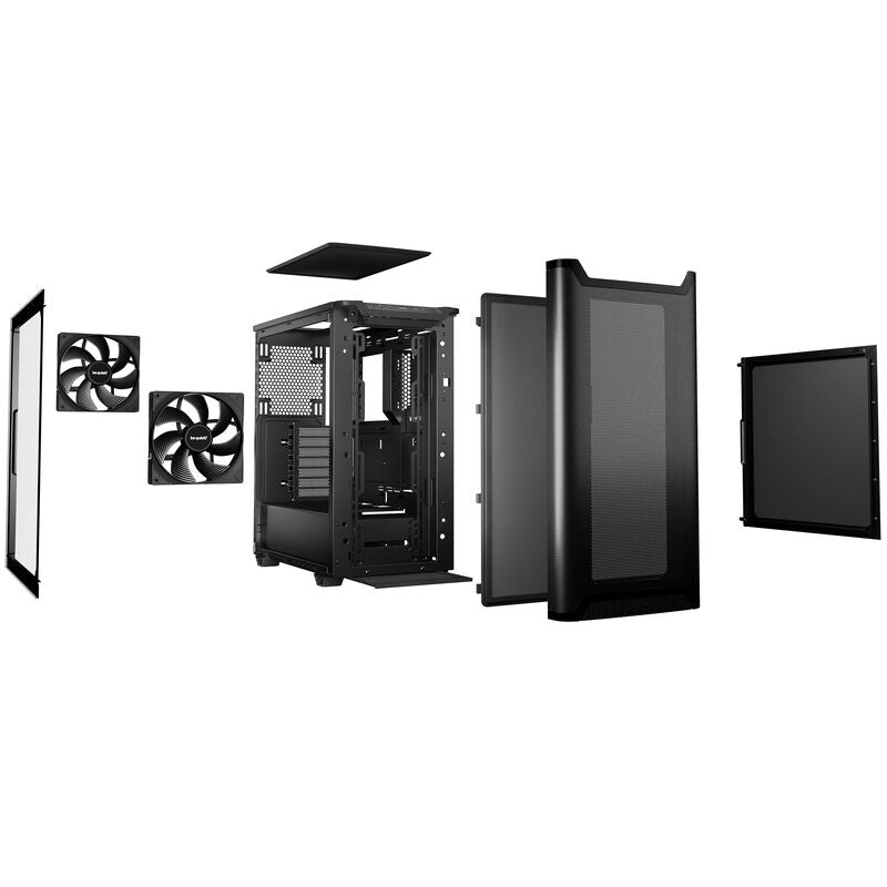 be quiet! Pure Base 501 Airflow kabinett midtårn ATX herdet glass - be quiet!