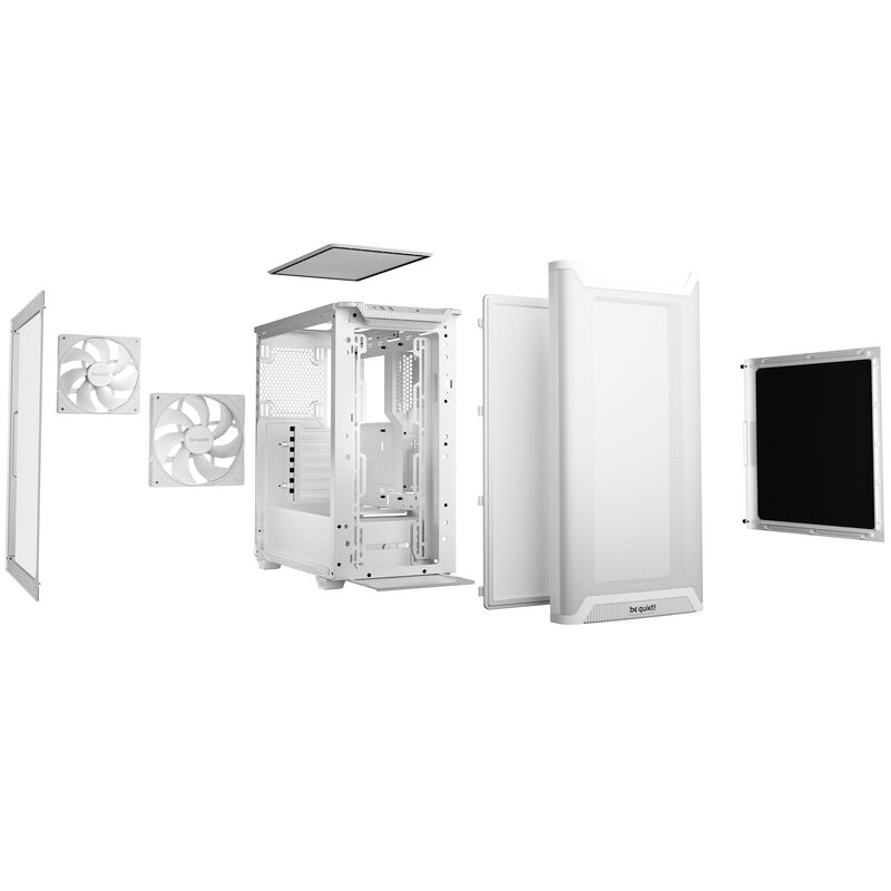 be quiet! Pure Base 501 Airflow kabinett midtårn ATX herdet glass - be quiet!