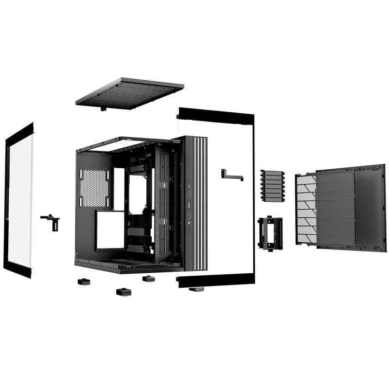 be quiet! Light Base 600 DX kabinett midtårn ARGB herdet glass - be quiet!