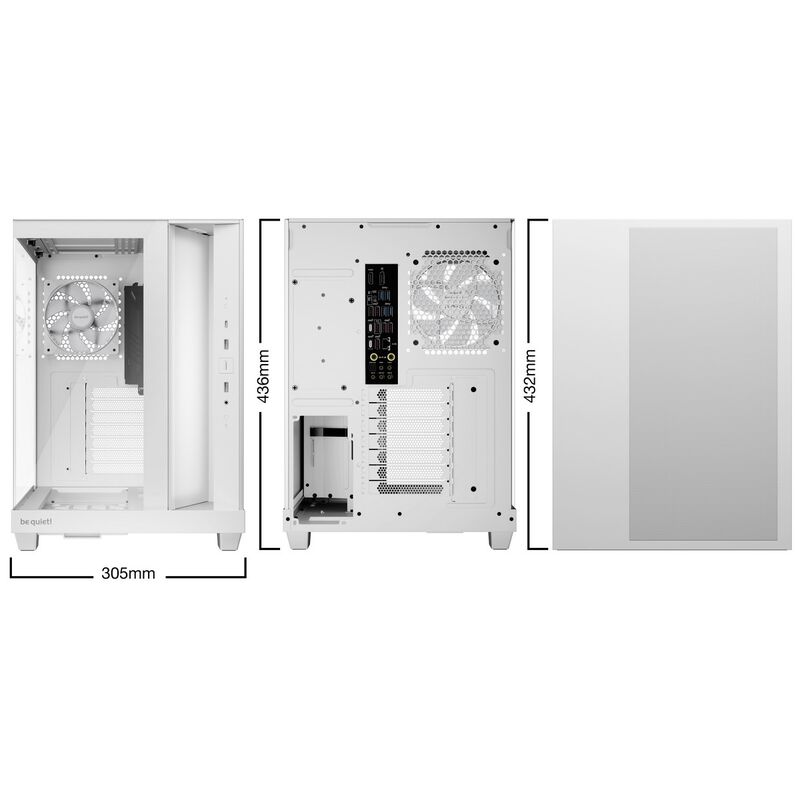 be quiet! Light Base 500 LX kabinett midtårn ATX ARGB herdet glass - be quiet!