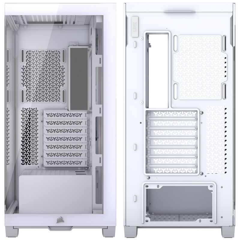 Corsair 3500X kabinett midtårn E-ATX herdet glass hvit - Corsair