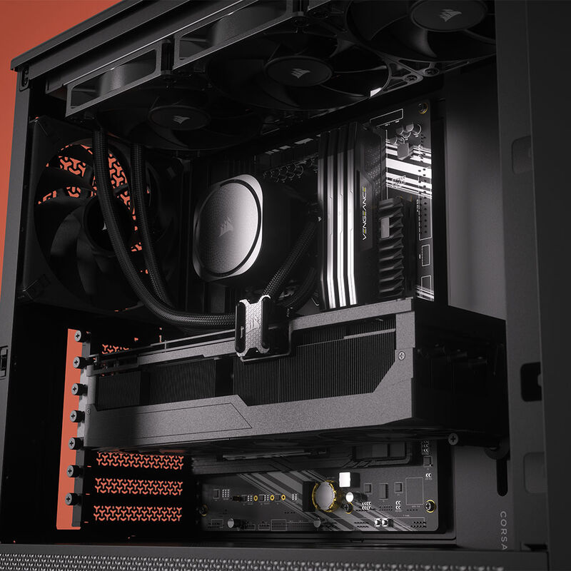 Corsair Frame 4000D kabinett midtårn E-ATX herdet glass - Corsair