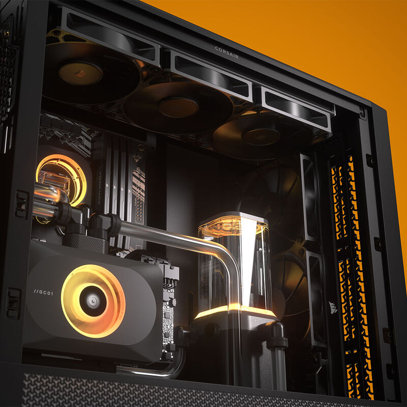 Corsair Frame 4000D kabinett midtårn E-ATX herdet glass - Corsair
