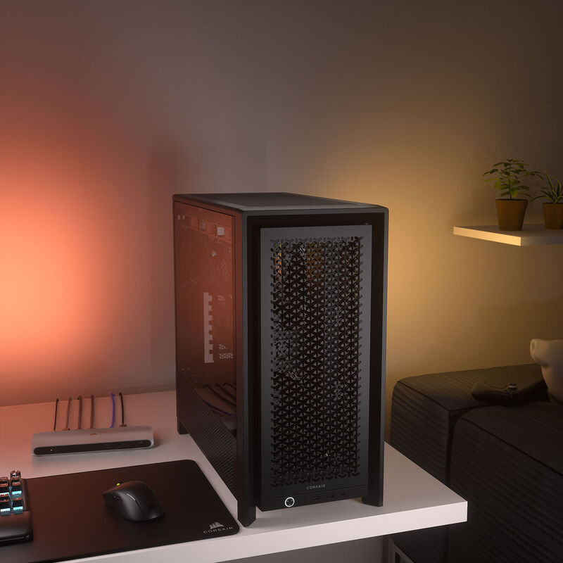 Corsair Frame 4000D kabinett midtårn E-ATX herdet glass - Corsair
