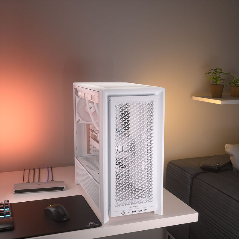 Corsair Frame 4000D kabinett midtårn E-ATX herdet glass - Corsair