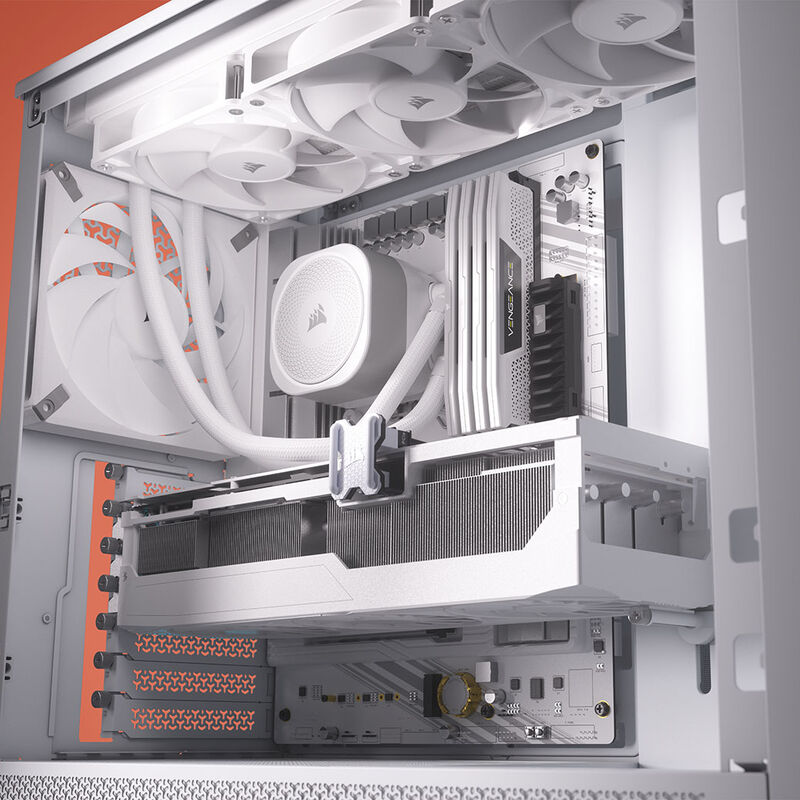 Corsair Frame 4000D kabinett midtårn E-ATX herdet glass - Corsair