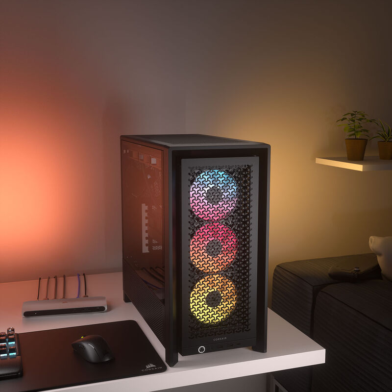 Corsair Frame 4000D RS ARGB kabinett midtårn E-ATX herdet glass - Corsair