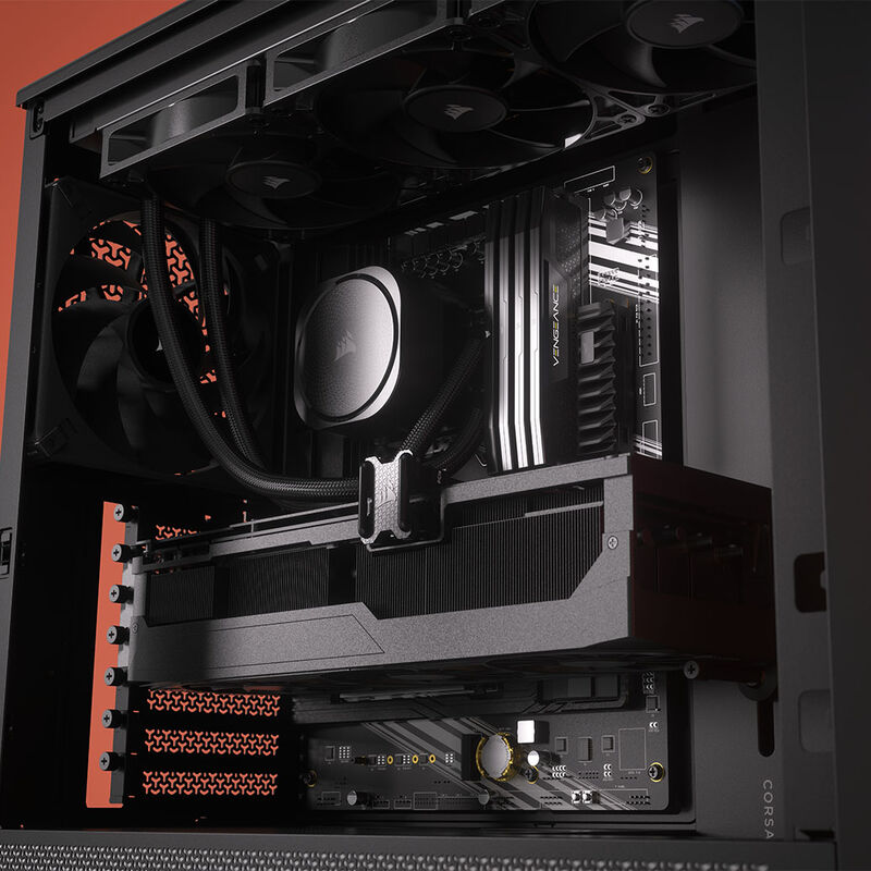 Corsair Frame 4000D RS ARGB kabinett midtårn E-ATX herdet glass - Corsair