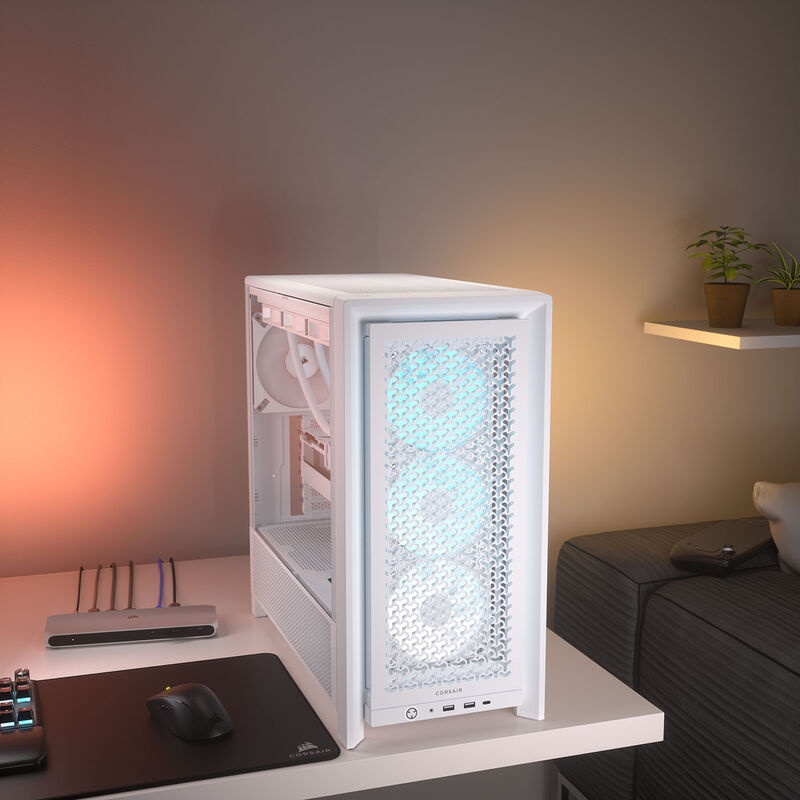 Corsair Frame 4000D RS ARGB kabinett midtårn E-ATX herdet glass - Corsair