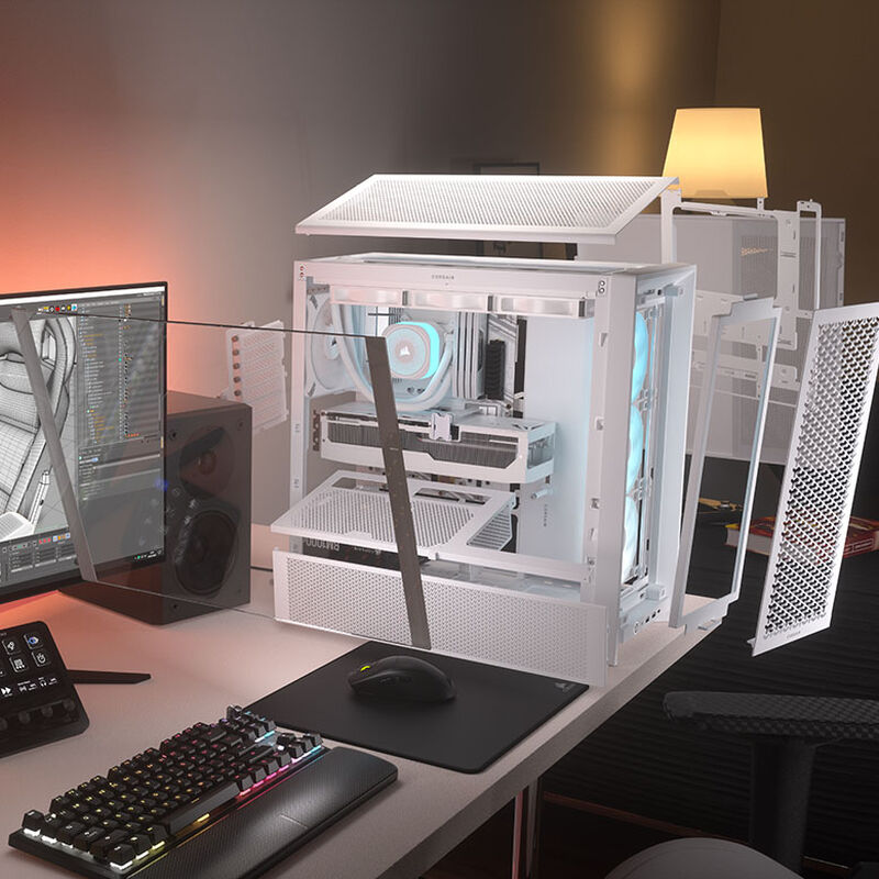 Corsair Frame 4000D RS ARGB kabinett midtårn E-ATX herdet glass - Corsair