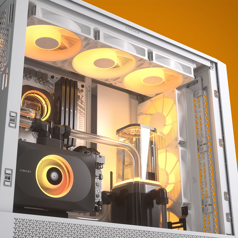 Corsair Frame 4000D RS ARGB kabinett midtårn E-ATX herdet glass - Corsair