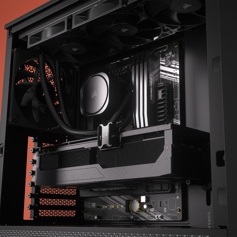 Corsair Frame 4000D RS kabinett midtårn E-ATX herdet glass - Corsair