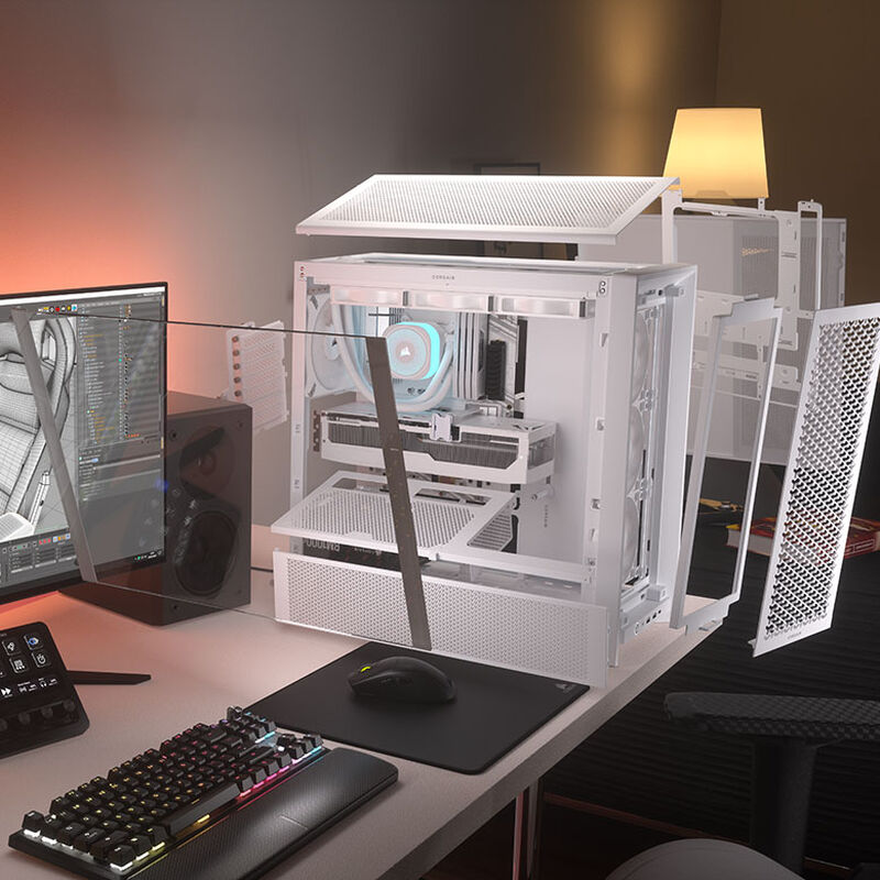 Corsair Frame 4000D RS kabinett midtårn E-ATX herdet glass - Corsair