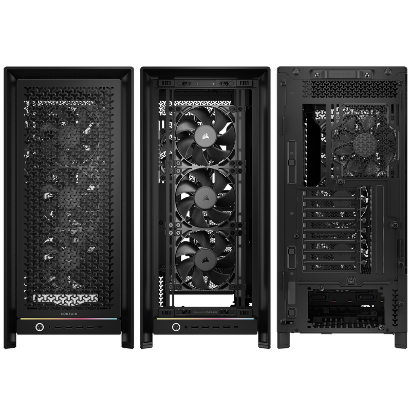 Corsair Frame 5000D kabinett midtårn E-ATX herdet glass - Corsair