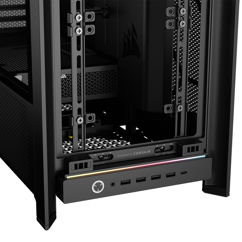Corsair Frame 5000D kabinett midtårn E-ATX herdet glass - Corsair