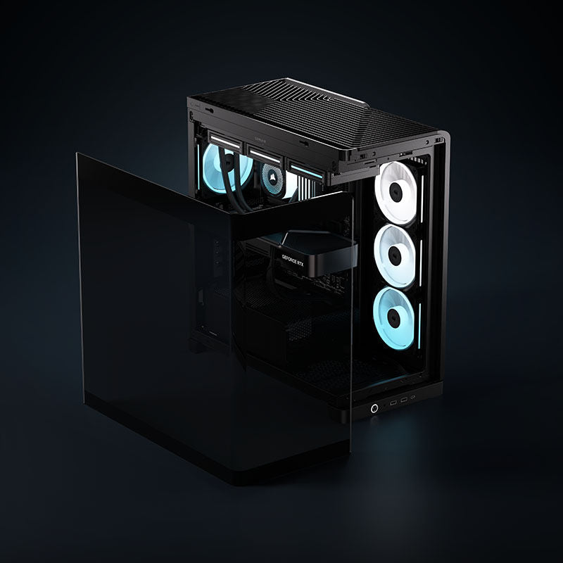 Corsair FRAME 4500X LX-R RGB kabinett midtårn E-ATX svart - Corsair