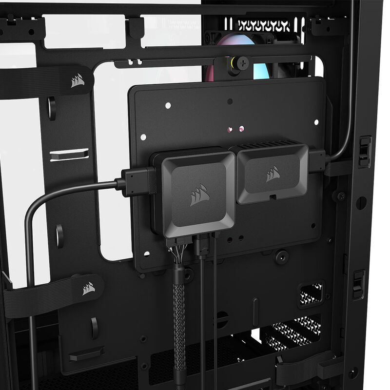Corsair FRAME 4000D LCD RS kabinett midtårn ARGB herdet glass - Corsair