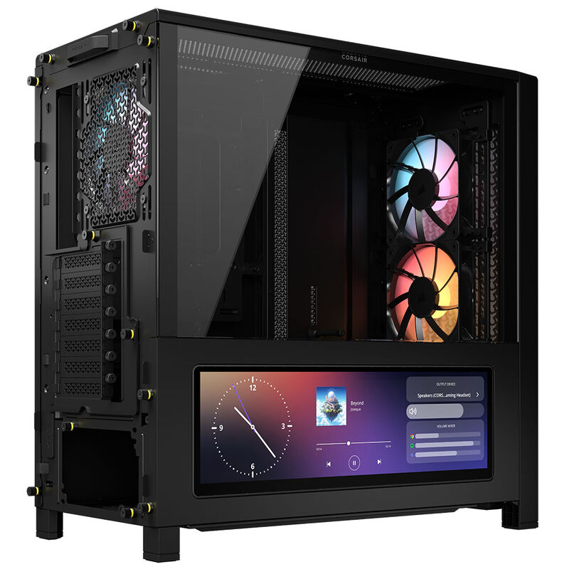 Corsair FRAME 4000D LCD RS kabinett midtårn ARGB herdet glass - Corsair