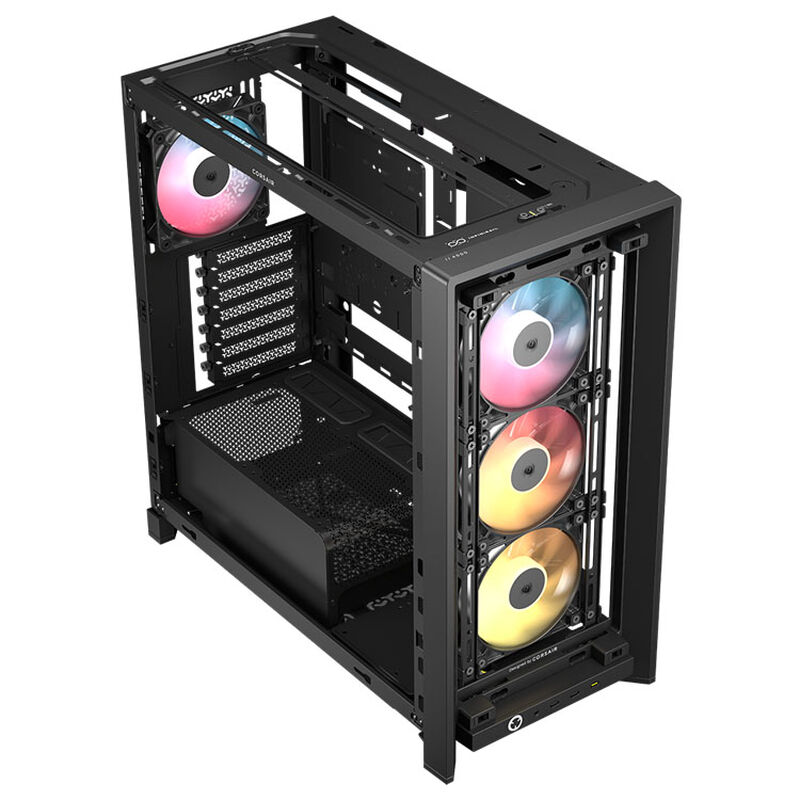 Corsair FRAME 4000D LCD RS kabinett midtårn ARGB herdet glass - Corsair