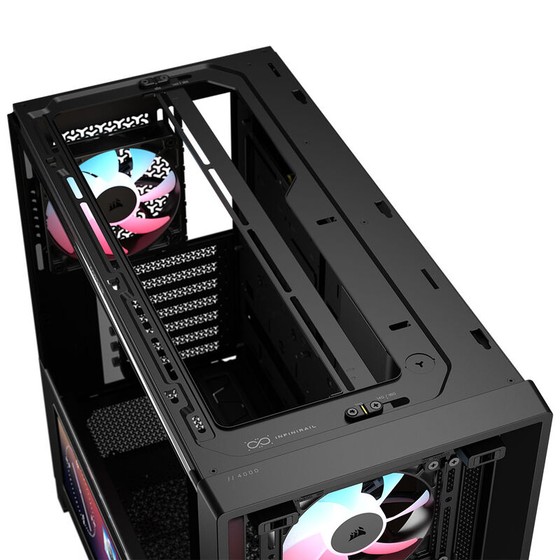 Corsair FRAME 4000D LCD RS kabinett midtårn ARGB herdet glass - Corsair