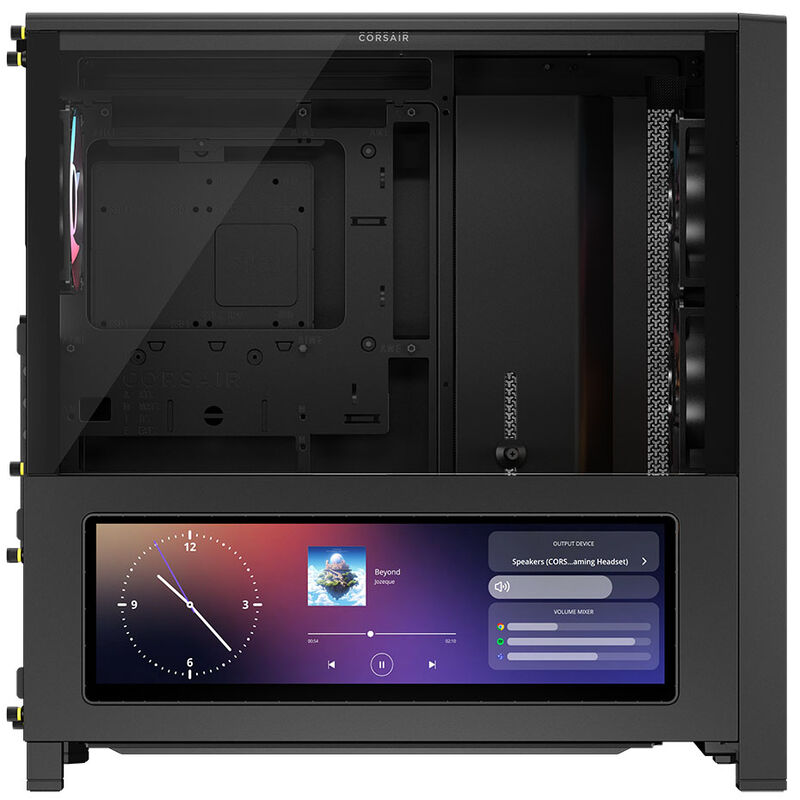Corsair FRAME 4000D LCD RS kabinett midtårn ARGB herdet glass - Corsair