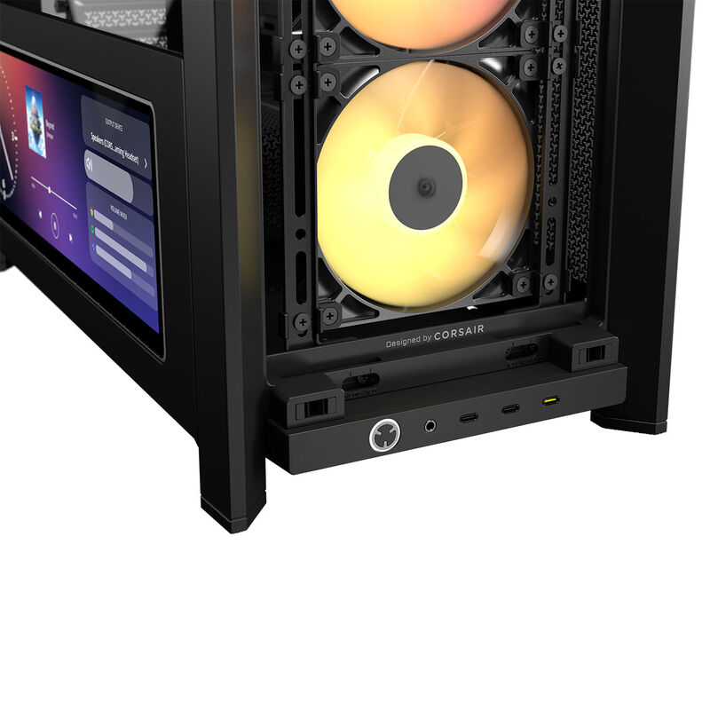 Corsair FRAME 4000D LCD RS kabinett midtårn ARGB herdet glass - Corsair