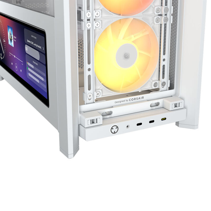 Corsair FRAME 4000D LCD RS kabinett midtårn ARGB herdet glass - Corsair