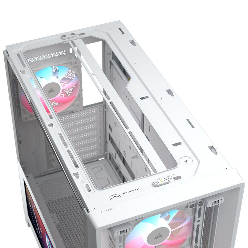 Corsair FRAME 4000D LCD RS kabinett midtårn ARGB herdet glass - Corsair