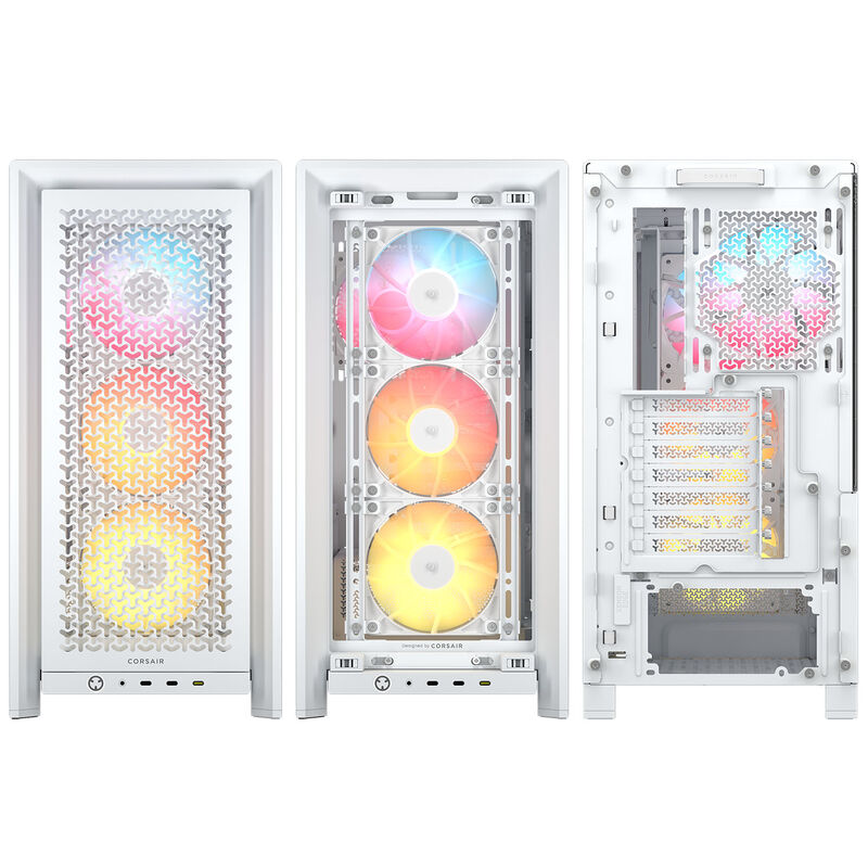 Corsair FRAME 4000D LCD RS kabinett midtårn ARGB herdet glass - Corsair